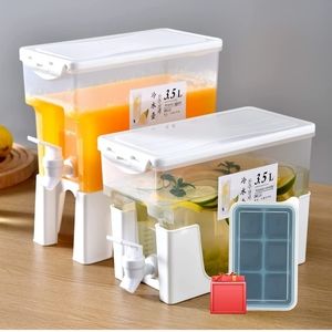 .9 Gallon Water Drink Dispenser for fridge, beverage dispenser with stand & lid